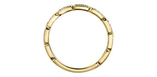 Load image into Gallery viewer, Gold ring with a textured band on a white background