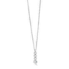 Load image into Gallery viewer, White CZ Journey Pendant Necklace Fifth Avenue Jewellers Kamloops BC