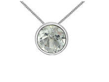 Load image into Gallery viewer, White Topaz Slider Necklace Fifth Avenue Jewellers