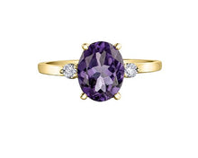 Load image into Gallery viewer, Amethyst And Canadian Diamond Ring - Fifth Avenue Jewellers
