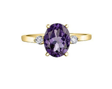 Load image into Gallery viewer, Amethyst And Canadian Diamond Ring - Fifth Avenue Jewellers Kamloops BC