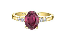 Load image into Gallery viewer, Canadian Diamond And Garnet Ring - Fifth Avenue Jewellers