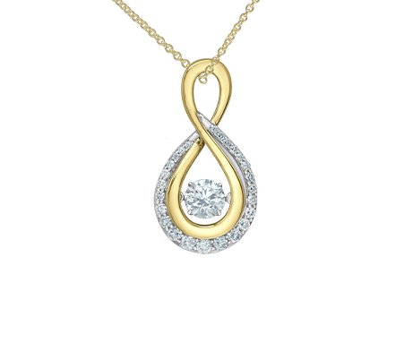Dancing Diamond Eternity Pendant Necklace - Fifth Avenue Jewellers