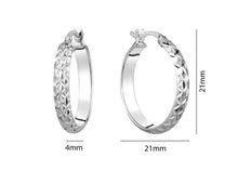Load image into Gallery viewer, Diamond Cut Gold Hoops - Fifth Avenue Jewellers