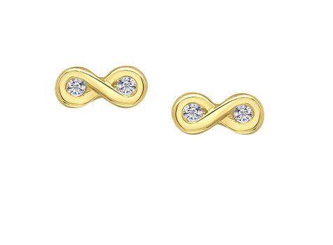 Diamond Infinity Stud Earrings - Fifth Avenue Jewellers