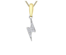 Load image into Gallery viewer, Diamond Lightning Bolt Necklace - Fifth Avenue Jewellers
