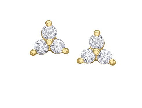 Diamond Trio Stud Earrings - Fifth Avenue Jewellers