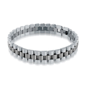 Gunmetal Stainless Steel Rolex Bracelet - Fifth Avenue Jewellers