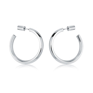 Hexagon Post & Hoop Earrings - Fifth Avenue Jewellers