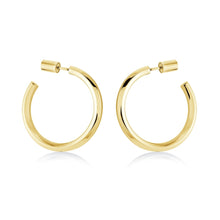 Load image into Gallery viewer, Hexagon Post &amp; Hoop Earrings - Fifth Avenue Jewellers
