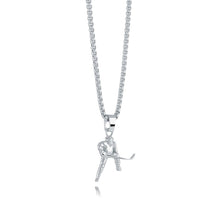 Load image into Gallery viewer, Hockey Player Pendant Necklace - Fifth Avenue Jewellers