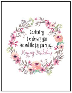 Joyfully Created "Celebrating The Blessing You Are..." Birthday Card - Fifth Avenue Jewellers