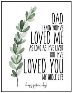 Joyfully Created "Dad I Know You've Loved Me..." Father's Day Card - Fifth Avenue Jewellers