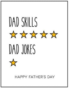 Joyfully Created "Dad Skills" Father's Day Card - Fifth Avenue Jewellers