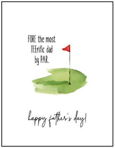 Joyfully Created "Fore The Most Teerific Dad..." Father's Day Card - Fifth Avenue Jewellers