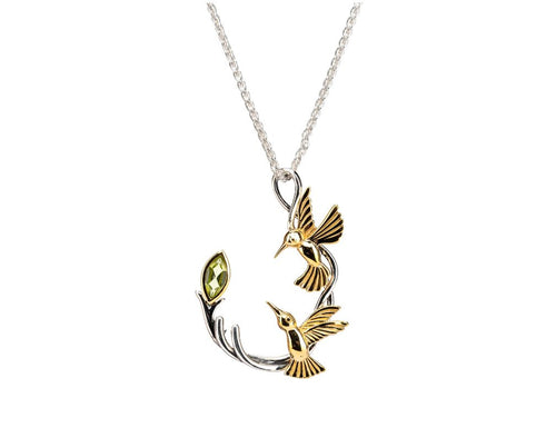 Keith Jack Double Hummingbird Pendant Necklace - Fifth Avenue Jewellers