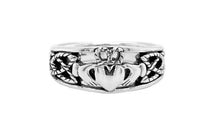 Load image into Gallery viewer, Keith Jack Small Silver Claddagh Ring - Fifth Avenue Jewellers
