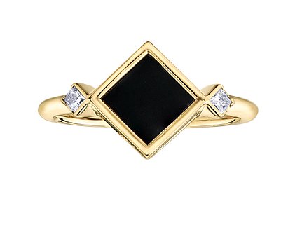 Maple Leaf Onyx Ring - Fifth Avenue Jewellers