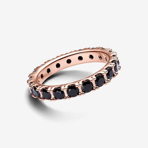 Pandora Black Sparkling Row Eternity Ring - Fifth Avenue Jewellers