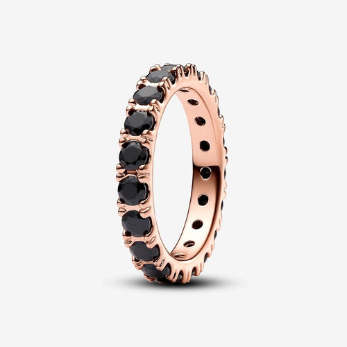 Pandora Black Sparkling Row Eternity Ring - Fifth Avenue Jewellers