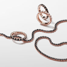 Load image into Gallery viewer, Pandora Black Sparkling Tennis Bracelet - Fifth Avenue Jewellers