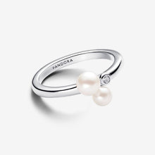 Load image into Gallery viewer, Pandora Duo Treated Freshwater Cultured Pearls Ring - Fifth Avenue Jewellers
