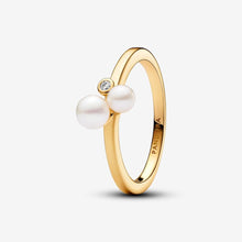 Load image into Gallery viewer, Pandora Duo Treated Freshwater Cultured Pearls Ring - Fifth Avenue Jewellers