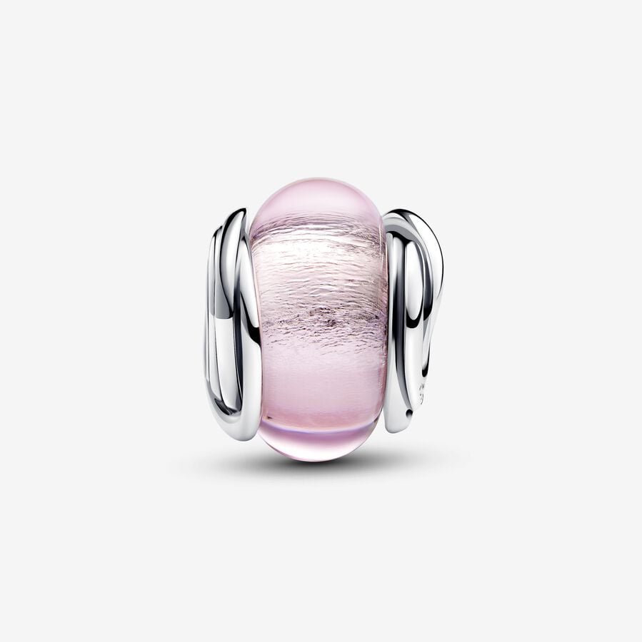 Pandora Encircled Pink Murano Glass Charm