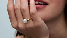 Load image into Gallery viewer, Pandora Essence Baroque Treated Freshwater Cultured Pearl Ring - Fifth Avenue Jewellers
