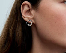 Load image into Gallery viewer, Pandora Essence Organically Shaped Circle & Treated Freshwater Cultured Pearls Stud Earrings - Fifth Avenue Jewellers