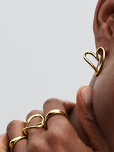 Load image into Gallery viewer, Pandora Essence Organically Shaped Heart Hoop Earrings - Fifth Avenue Jewellers