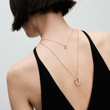 Load image into Gallery viewer, Pandora Essence Organically Shaped Pavé Circle & Treated Freshwater Cultured Pearl Collier Necklace - Fifth Avenue Jewellers