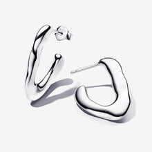 Load image into Gallery viewer, Pandora Essence Organically V-shaped Open Hoop Earrings - Fifth Avenue Jewellers