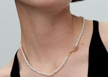 Load image into Gallery viewer, Pandora Essence Treated Freshwater Cultured Pearls T-bar Collier Necklace - Fifth Avenue Jewellers