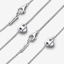 Load image into Gallery viewer, Pandora Forever &amp; Always Splittable Heart Collier Necklaces - Fifth Avenue Jewellers
