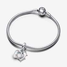 Load image into Gallery viewer, Pandora Friendship Opalescent Double Dangle Charm - Fifth Avenue Jewellers