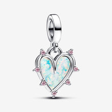Load image into Gallery viewer, Pandora Friendship Opalescent Double Dangle Charm - Fifth Avenue Jewellers