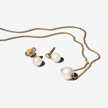 Load image into Gallery viewer, Pandora Gold Plated Pearl Jewelry Set - Fifth Avenue Jewellers