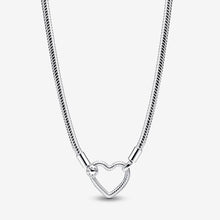 Load image into Gallery viewer, Pandora Heart Closure Snake Chain Necklace - Fifth Avenue Jewellers