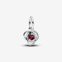 Load image into Gallery viewer, Pandora July True Red Eternity Circle Dangle Charm - Fifth Avenue Jewellers