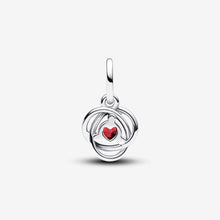 Load image into Gallery viewer, Pandora July True Red Eternity Circle Dangle Charm - Fifth Avenue Jewellers