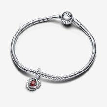 Load image into Gallery viewer, Pandora July True Red Eternity Circle Dangle Charm - Fifth Avenue Jewellers