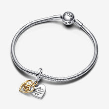Load image into Gallery viewer, Pandora Lab-grown Diamond Engravable Mum Double Dangle Charm - Fifth Avenue Jewellers