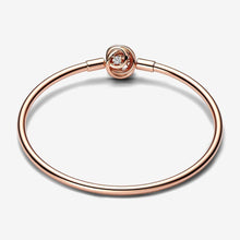 Load image into Gallery viewer, Pandora Moments Encircled Clasp Bangle - Fifth Avenue Jewellers