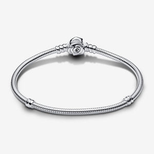 Pandora Moments Rose in Bloom Clasp Snake Chain Bracelet - Fifth Avenue Jewellers