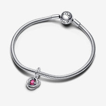 Load image into Gallery viewer, Pandora October Pink Eternity Circle Dangle Charm - Fifth Avenue Jewellers