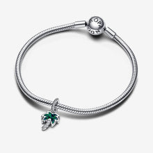 Load image into Gallery viewer, Pandora Opalescent Green Palm Tree Dangle Charm - Fifth Avenue Jewellers