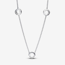 Load image into Gallery viewer, Pandora Pavé Circles Chain Necklace - Fifth Avenue Jewellers
