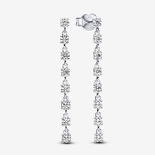 Load image into Gallery viewer, Pandora Sparkling Eight Stones Drop Earrings - Fifth Avenue Jewellers