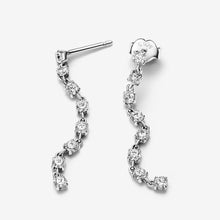 Load image into Gallery viewer, Pandora Sparkling Eight Stones Drop Earrings - Fifth Avenue Jewellers